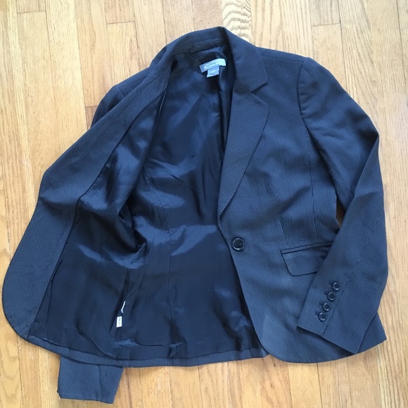 Ann Taylor Gray Pinstripe Blazer - Picture 6 of 6